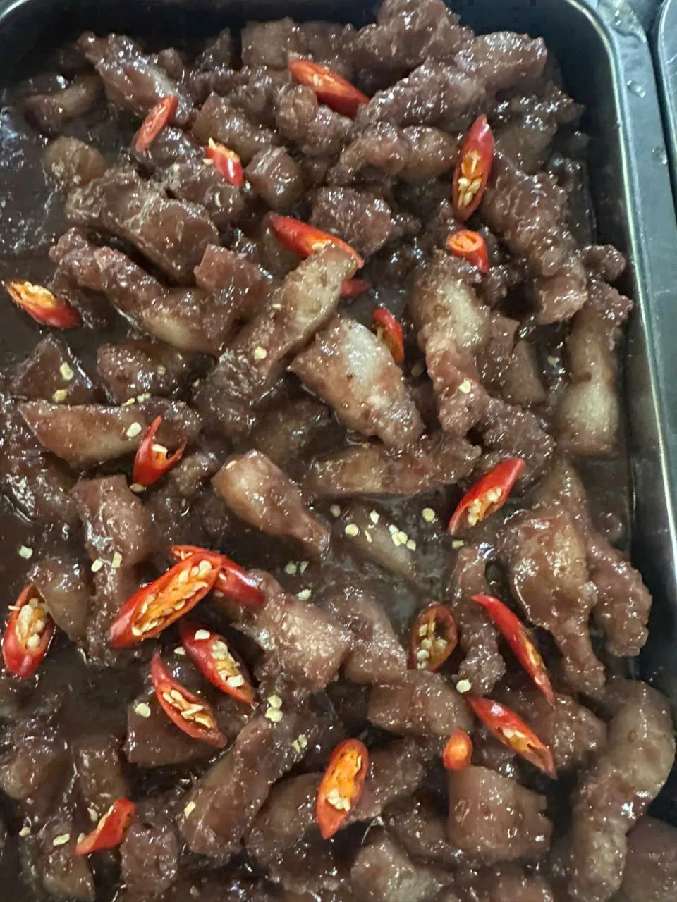 Thịt kho mắm ruốc